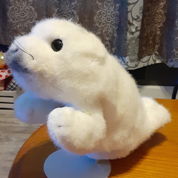 Vintage White harps baby Seal puppet plush - Picture 2 of 10